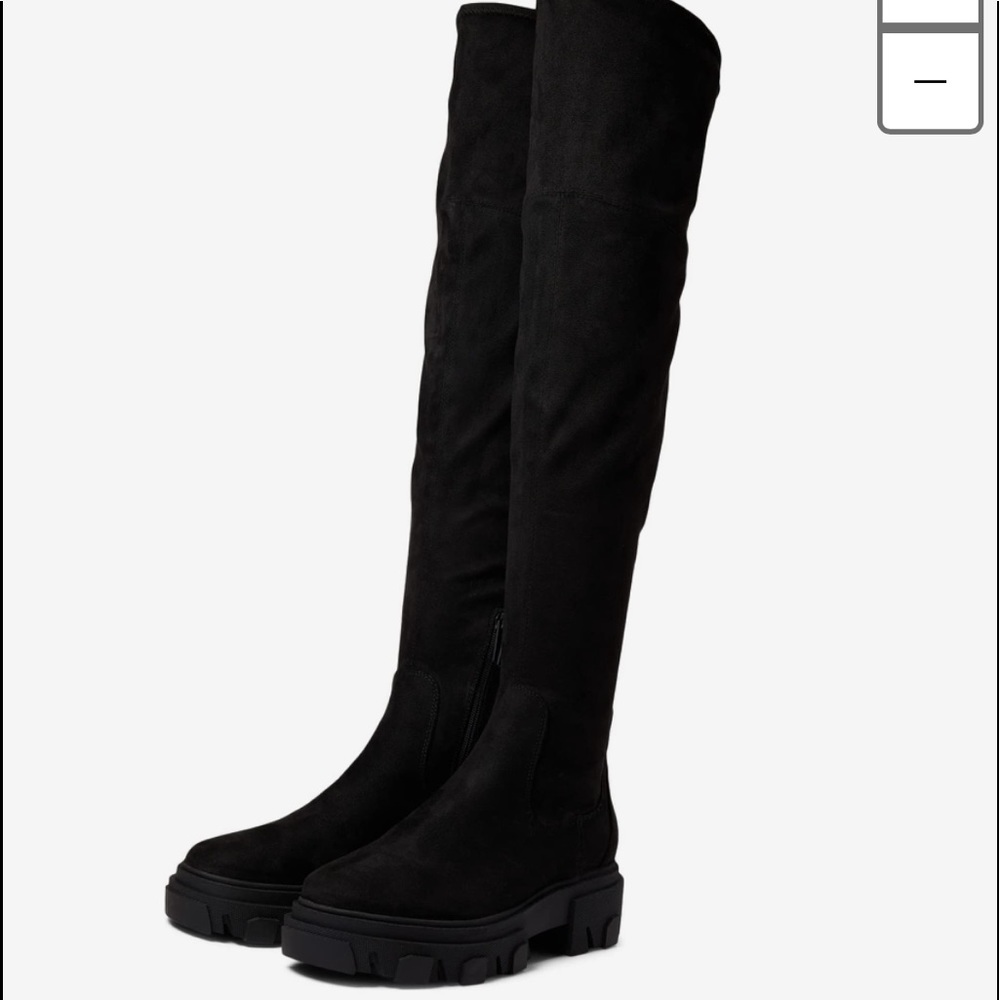 Calvin Klein Linnie 2 Black suede Boot size 9 new without box never used - Picture 3 of 8